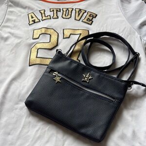 Houston Astros Leather Crossbody Bag with Star Charm